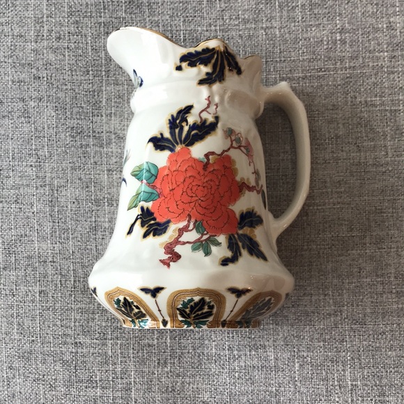 Vintage James Kent Old Foley “Eastern Glory” Pitcher Vase Scalloped Rim - Picture 4 of 8